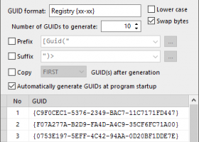 GUID Generator screenshot