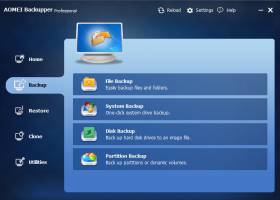 AOMEI Backupper Professional Edition screenshot