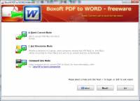 Boxoft PDF to Word screenshot