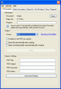 ActMask Document Converter X screenshot