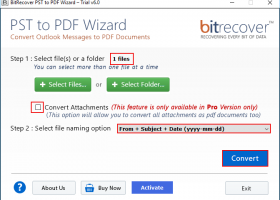 Outlook to PDF Migrator screenshot