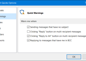 ReliefJet Quick Warnings for Outlook screenshot