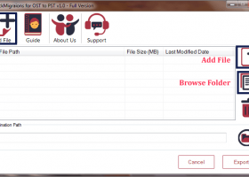QuickMigrations for OST to PST screenshot