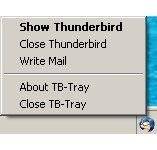 Thunderbird-Tray screenshot
