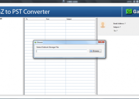 GainTools TGZ to PST Converter screenshot