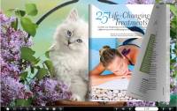 Page Flip Book Theme Of Cute Cat screenshot