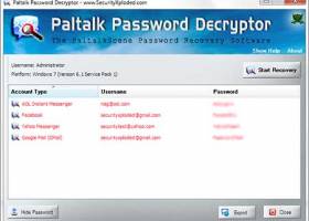 Password Decryptor for Paltalk screenshot