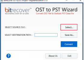 Import Outlook OST to Outlook 2010 PST screenshot