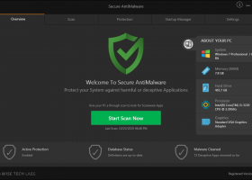 Secure AntiMalware screenshot