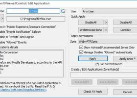 Windows 7 Firewall Control screenshot