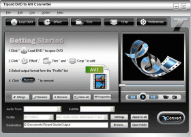 Tipard DVD to AVI Converter screenshot