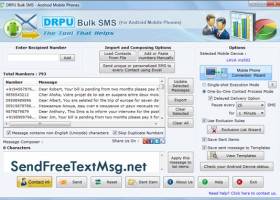 Android Bulk SMS Application screenshot