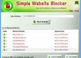 Simple Website Blocker screenshot