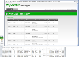 PaperCut Print Logger screenshot