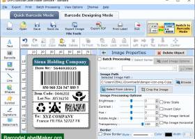 Standard Barcode Label Maker screenshot