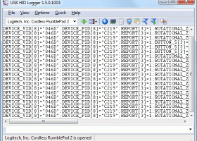 USB HID Logger screenshot