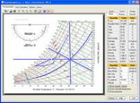 Psychrometric Chart + Duct Calculator screenshot