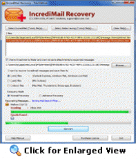 PCVARE IncrediMail Recovery screenshot