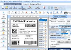 Retail Barcode Labels Maker screenshot