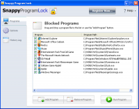 Snappy Program Lock screenshot