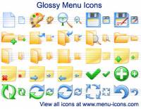 Glossy Menu Icons screenshot