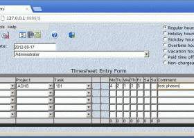 CyberMatrix Timesheets Web screenshot