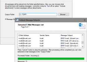 Messages Extractor for Outlook screenshot