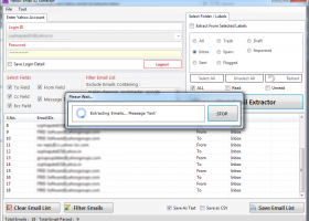 Yahoo Email ID Extractor screenshot