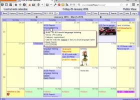 LuxCal Web Based Calendar SQLite screenshot