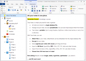 Tree Notes screenshot