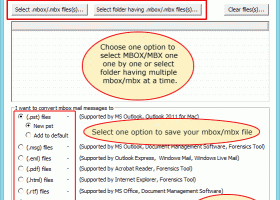 Export MBOX to Outlook PST Tool screenshot