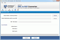 EML to NSF Converter screenshot