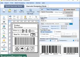 Packaging Barcode Label Software screenshot