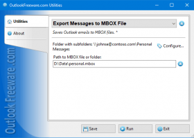 Export Messages to MBOX File screenshot