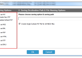 Transfer MBOX to Outlook screenshot