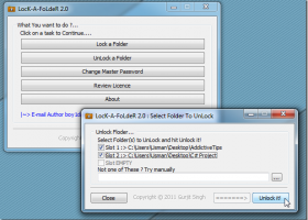 LocK-A-FoLdeR 64-bit screenshot