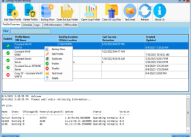 HyperV Backup Community Edition screenshot