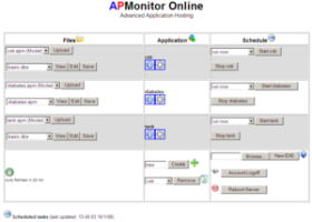 APMonitor Modeling Language screenshot