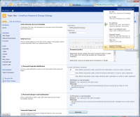 HarePoint Password Change for SharePoint screenshot