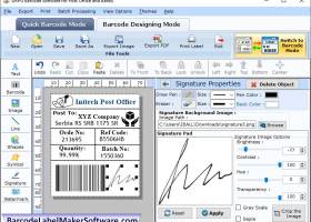 Post Office Bank Barcode Software screenshot