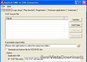 VaySoft SWF to EXE Converter screenshot