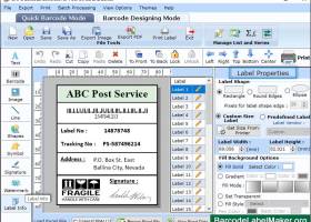 Postal Barcode Labels Maker screenshot