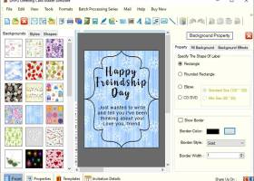 Windows Greeting Card Designing Program screenshot