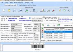 Retail Industry Barcode Label Maker Tool screenshot