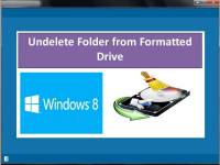 Undelete Folder from Formatted Drive screenshot