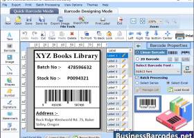 Printing Barcode for Book Cover screenshot