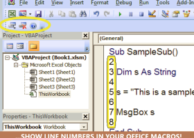 VBA Line Numbers with CodeLiner screenshot