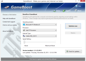 GameBoost screenshot