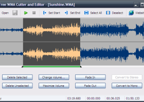 Free WMA Cutter and Editor screenshot