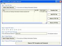 Advanced PDF Encryption Remover screenshot